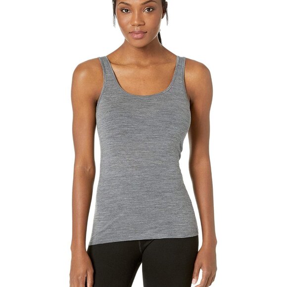 ICEBREAKER All Season Merino 150 Siren Tank in Metro Heather Grey Silver Small - Picture 3 of 3